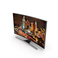 三星4K UHD JU7500系列弯曲智能电视50英寸PNG和PSD图像