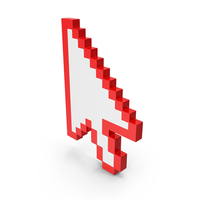 Red Pixelated Arrow PNG & PSD Images
