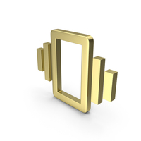 Gold Vibration Icon PNG & PSD Images