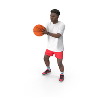Man In Sports Clothing Plays Basketball PNG & PSD Images
