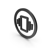 Black Circular Vibration Icon PNG & PSD Images