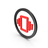 Red & Black Circular Vibration Icon PNG & PSD Images