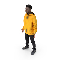 Man In Yellow Hoodie PNG & PSD Images