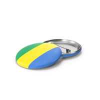 Gabon Flag Badge PNG & PSD Images