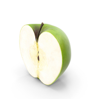 Half of Green Apple PNG & PSD Images