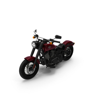 Harley Davidson Softail Slim 2016 Red PNG & PSD Images