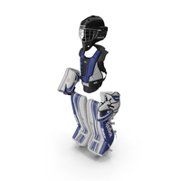 Hockey Goalie Protection Kit Blue PNG & PSD Images