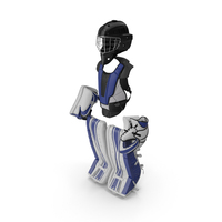 Hockey Goalie Protection Kit Generic Blue PNG & PSD Images