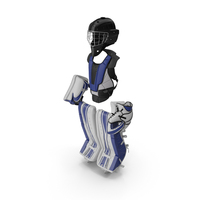 Hockey Goalie Protection Kit Generic Blue PNG & PSD Images
