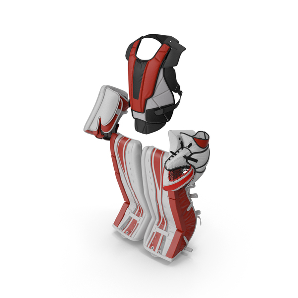 Hockey Goalie Protection Kit Generic Red PNG & PSD Images