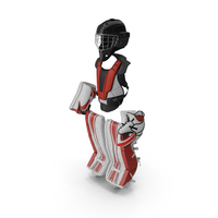 Hockey Goalie Protection Kit Generic Red PNG & PSD Images