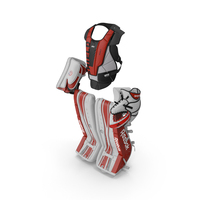 Hockey Goalie Protection Kit Red PNG & PSD Images
