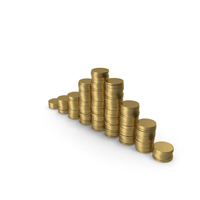 Gold Coin Stacks PNG & PSD Images