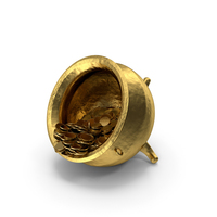 Fallen Gold Pot With Coins PNG & PSD Images