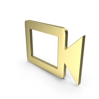 VIDEO CAM ICON GOLD PNG & PSD Images