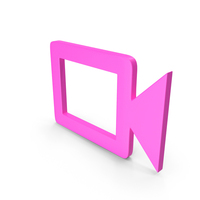 VIDEO CAM ICON PINK PNG & PSD Images