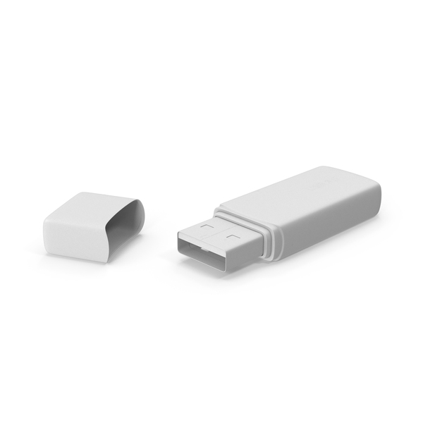 Monochrome USB Flash Drive PNG & PSD Images