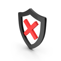 Red & Black X Shield Logo PNG & PSD Images