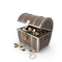 Treasure Chest With Treasure PNG & PSD Images