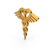Medical Logo Symbol Gold PNG & PSD Images