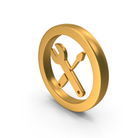 Repair Circle Setting Logo Gold PNG & PSD Images