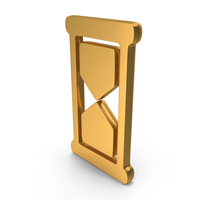 Hour Glass Time Logo Gold PNG & PSD Images