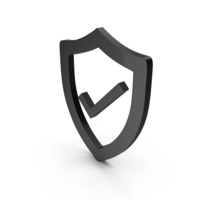 CYBER SECURITY SHIELD ICON BLACK BLACK PNG & PSD Images