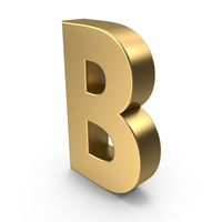 Gold Letter B PNG & PSD Images