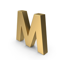 Gold Letter M PNG & PSD Images