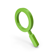 Magnify Glass Symbol Green PNG & PSD Images