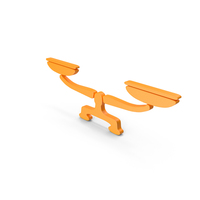 Orange Curved Balance Symbol PNG & PSD Images