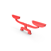 Red Curved Balance Symbol PNG & PSD Images