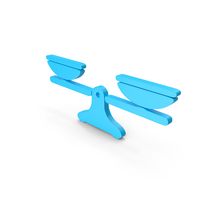 Blue Straight Balance Symbol PNG & PSD Images