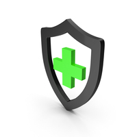 PROTECTION SHIELD ICON GREEN BLACK PNG & PSD Images
