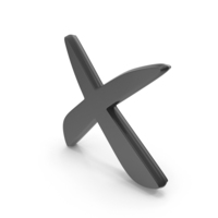 Cross Wrong Style Symbol Black PNG & PSD Images