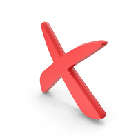 Cross Wrong Style Symbol Red PNG & PSD Images