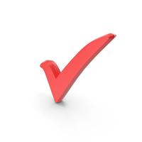 Tick Correct Symbol Red PNG & PSD Images