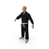 Japanese Karate Fighter Black Suit PNG & PSD Images