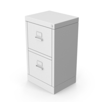 Monochrome Filing Cabinet PNG & PSD Images