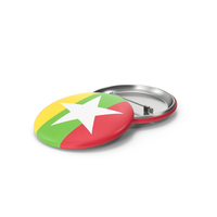 Myanmar Flag Badge PNG & PSD Images
