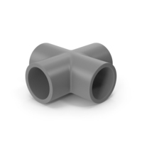Plastic Cross Pipe Gray PNG & PSD Images