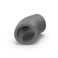 Gray 45 Degree Plastic Pipe PNG & PSD Images