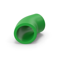 Plastic Pipe 45 Degree Green PNG & PSD Images