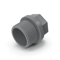 Gray Plastic Pipe Plug PNG & PSD Images