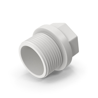 White Plastic Pipe Plug PNG & PSD Images
