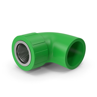 Green Plastic Femalе 90 Degree Threaded Pipe PNG & PSD Images