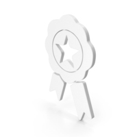 White Badge Symbol PNG & PSD Images