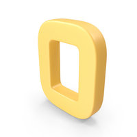Yellow Number 0 PNG & PSD Images