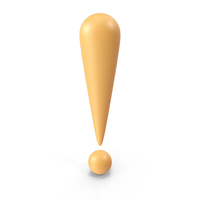 Yellow Exclamation Mark Symbol PNG & PSD Images