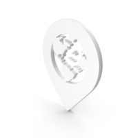 Map Locate Globe White PNG & PSD Images